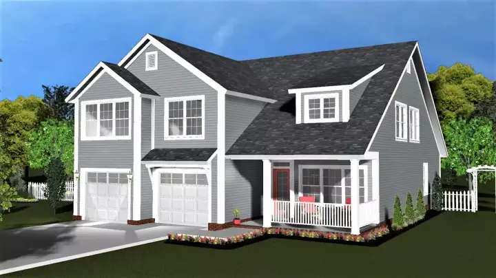 Traditional house plans 11-498 - front exterior, 2,429 sq ft, 4 bed, 3 bath house plans | Monster House Plans