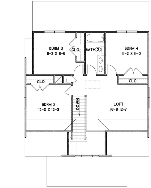 Upper/Second Floor Plan:111-103
