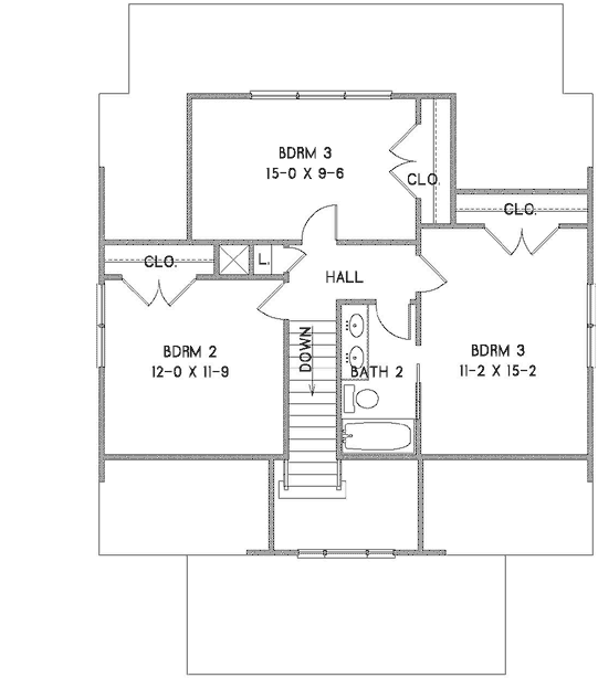 Upper/Second Floor Plan:111-109