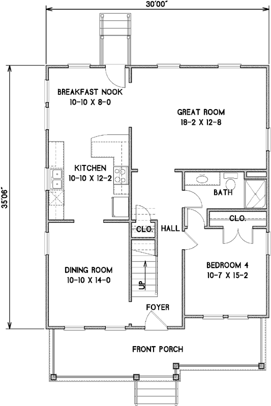 Main Floor Plan: 111-114