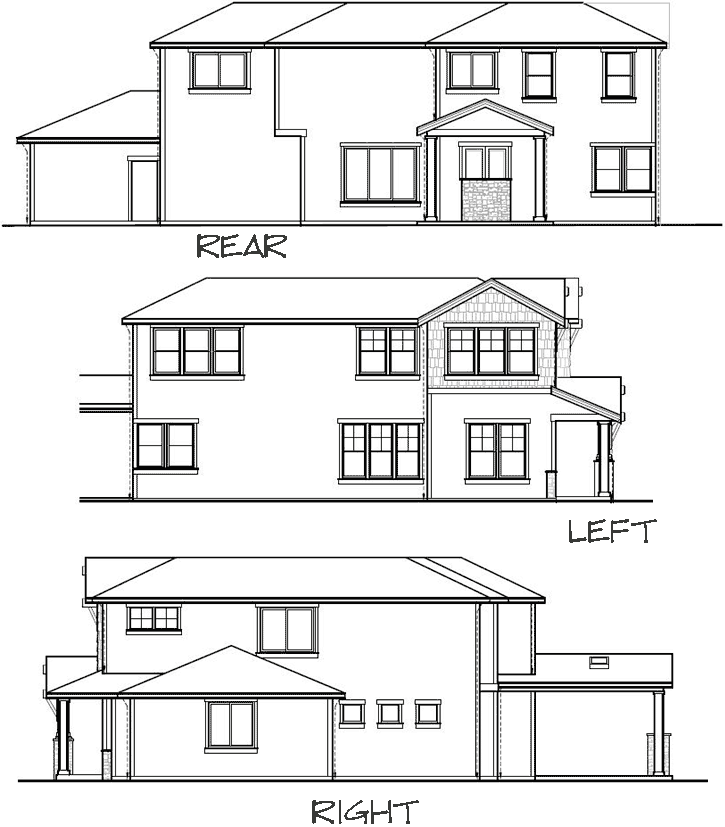 Rear Elevations Plan:113-103