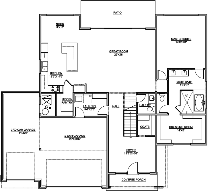 Main Floor Plan: 115-102