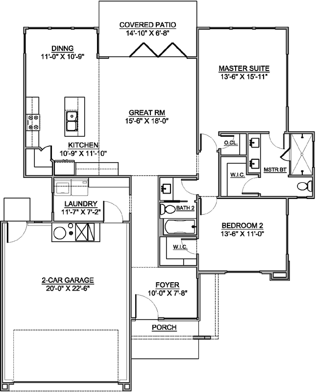 Main Floor Plan: 115-103