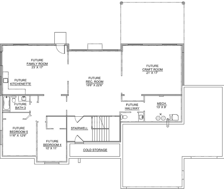 Lower Floor Plan:115-106