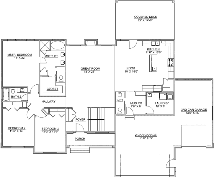 Main Floor Plan: 115-106