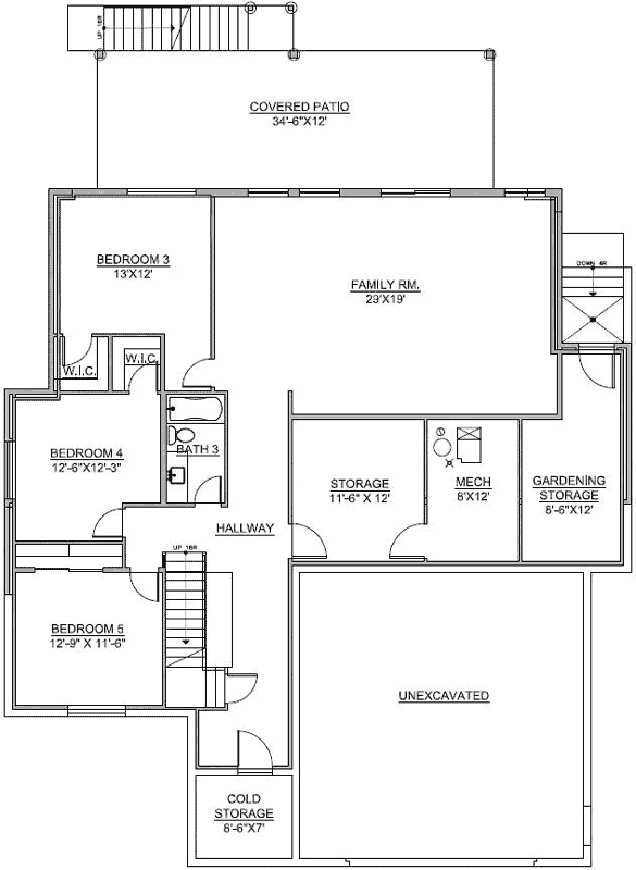 Lower Floor Plan:115-108