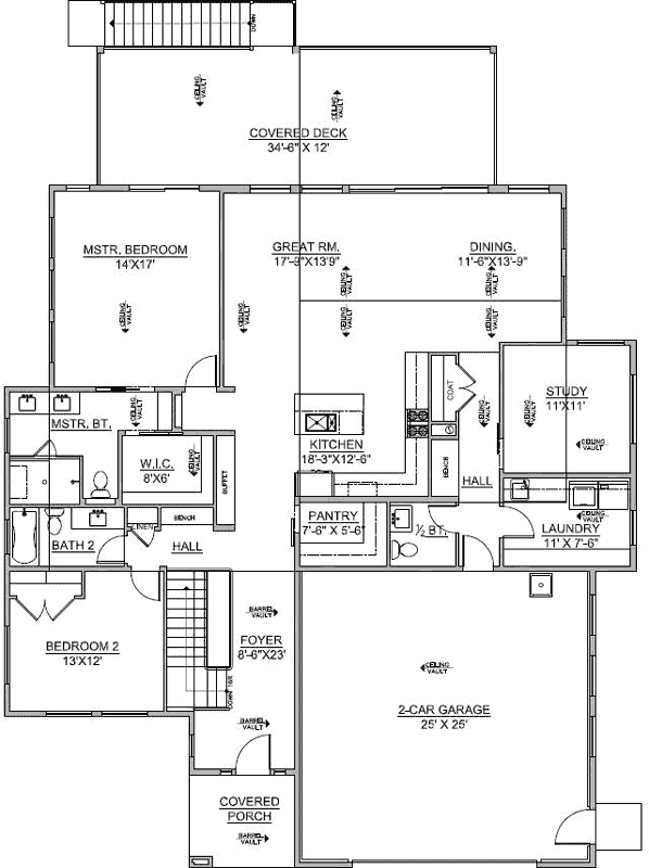 Main Floor Plan: 115-108