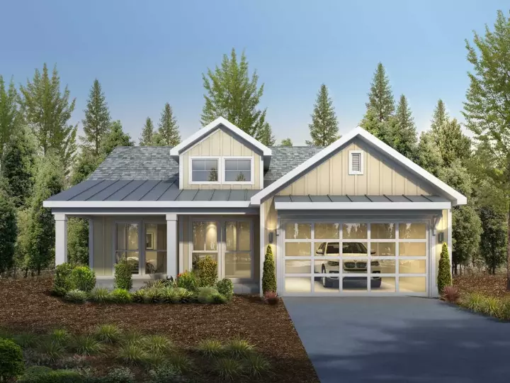 Country house plans 115-116 - front exterior, 1,419 sq ft, 2 bed, 2 bath house plans | Monster House Plans