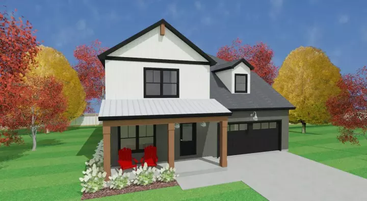 Country house plans 119-110 - front exterior, 2,003 sq ft, 3 bed, 2 bath house plans | Monster House Plans