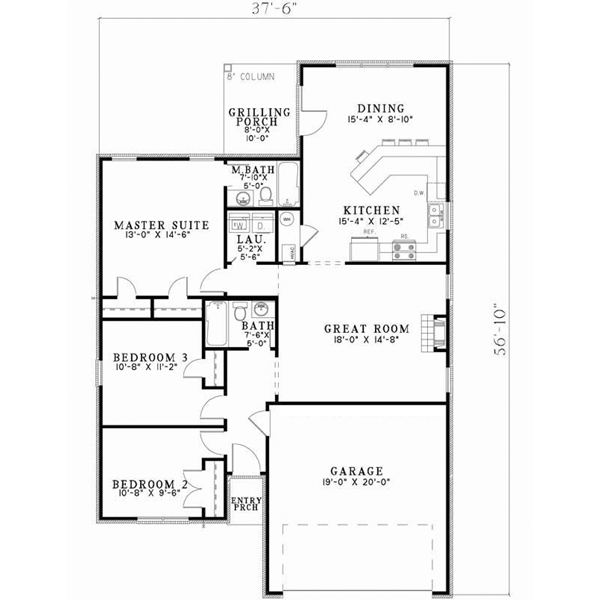 Main Floor Plan: 12-1073