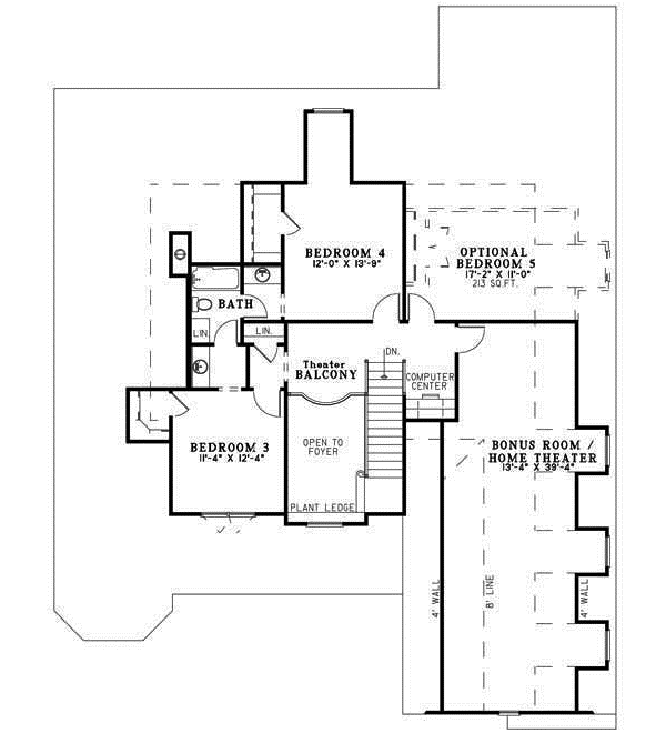Upper/Second Floor Plan:12-1078