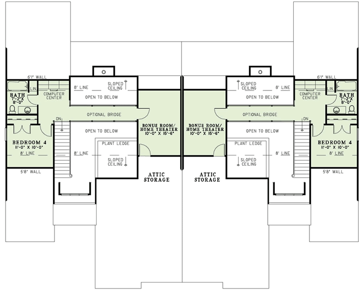 Upper/Second Floor Plan: 12-1134