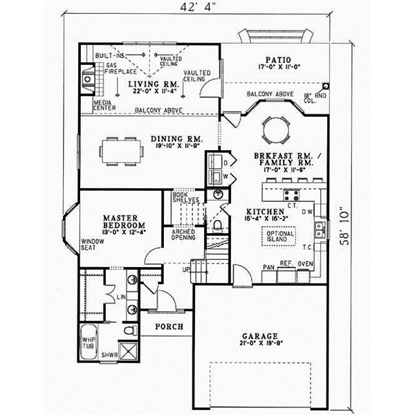 Main Floor Plan: 12-115