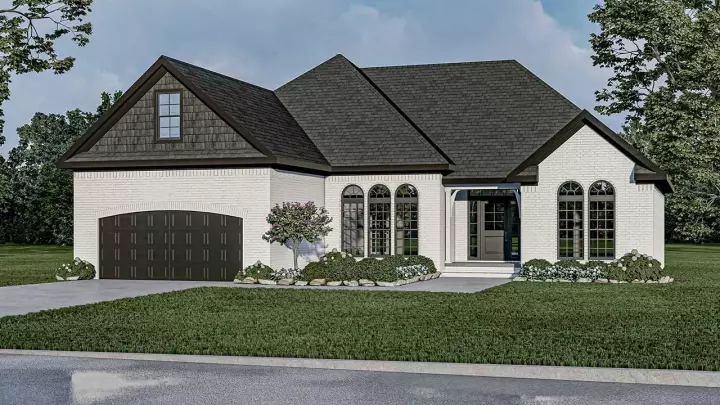 Traditional house plans 12-1189 - front exterior, 1,848 sq ft, 3 bed, 2 bath house plans | Monster House Plans
