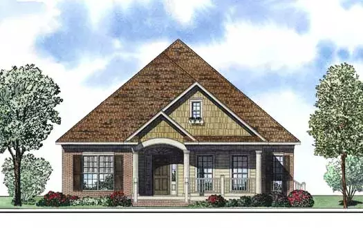 Country house plans 12-1227 - front exterior, 1,848 sq ft, 3 bed, 2 bath house plans | Monster House Plans