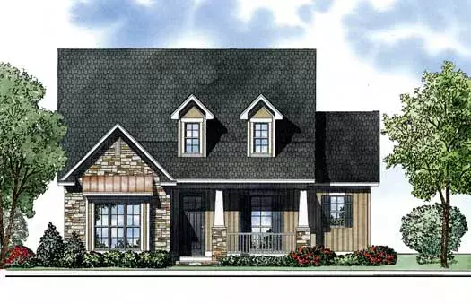 Country house plans 12-1229 - front exterior, 2,747 sq ft, 3 bed, 2 bath house plans | Monster House Plans