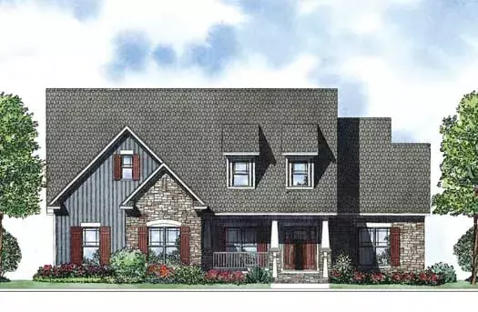 Southern house plans 12-1231 - front exterior, 2,706 sq ft, 4 bed, 2 bath house plans | Monster House Plans