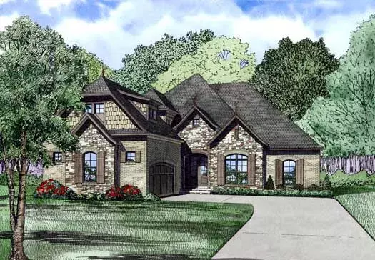 Traditional house plans 12-1265 - front exterior, 2,131 sq ft, 3 bed, 2 bath house plans | Monster House Plans