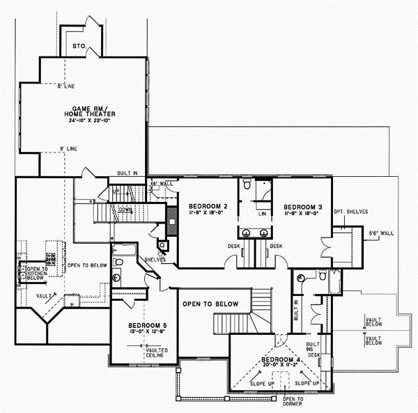 Upper/Second Floor Plan: 12-127