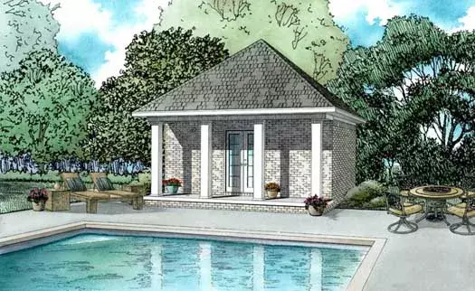 Traditional house plans 12-1330 - front exterior, 138 sq ft, 0 bed, 0 bath house plans | Monster House Plans