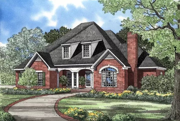 Southern house plans 12-139 - front exterior, 3,370 sq ft, 5 bed, 5 bath house plans | Monster House Plans