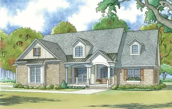 Country house plans 12-1437 - front exterior, 2,530 sq ft, 4 bed, 3 bath house plans | Monster House Plans