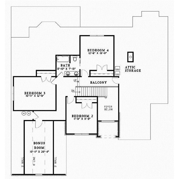 Upper/Second Floor Plan:12-145