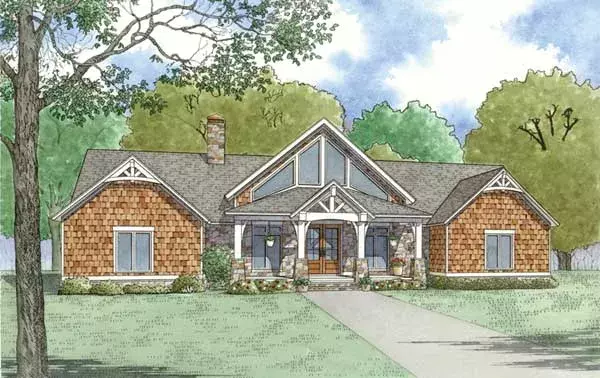Contemporary house plans 12-1467 - front exterior, 3,415 sq ft, 3 bed, 3 bath house plans | Monster House Plans