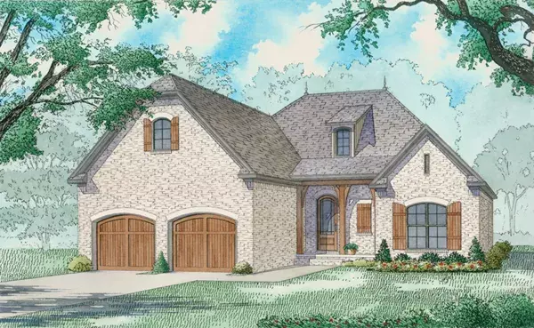 European house plans 12-1480 - front exterior, 1,786 sq ft, 3 bed, 3 bath house plans | Monster House Plans