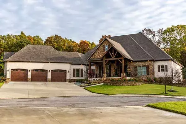 Traditional house plans 12-1492 - front exterior, 4,575 sq ft, 4 bed, 4 bath house plans | Monster House Plans
