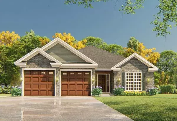 Traditional house plans 12-1516 - front exterior, 1,516 sq ft, 3 bed, 2 bath house plans | Monster House Plans
