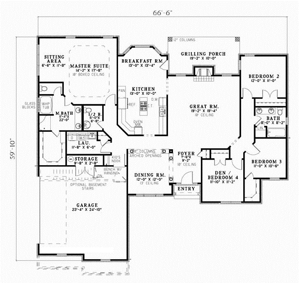 Main Floor Plan: 12-153