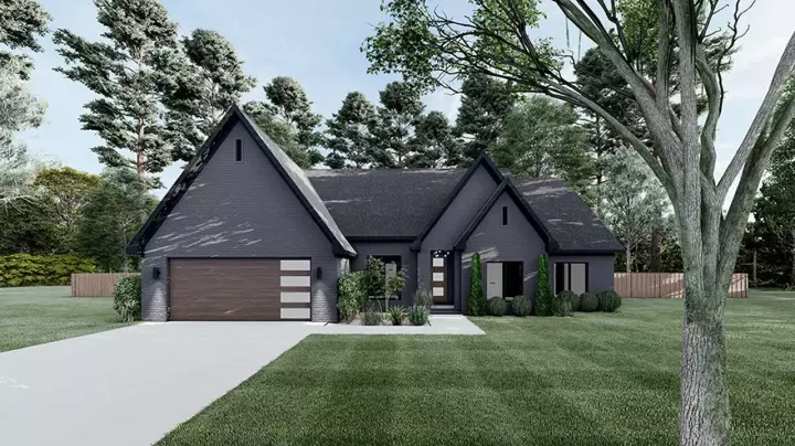 European house plans 12-1563 - front exterior, 2,509 sq ft, 4 bed, 2 bath house plans | Monster House Plans