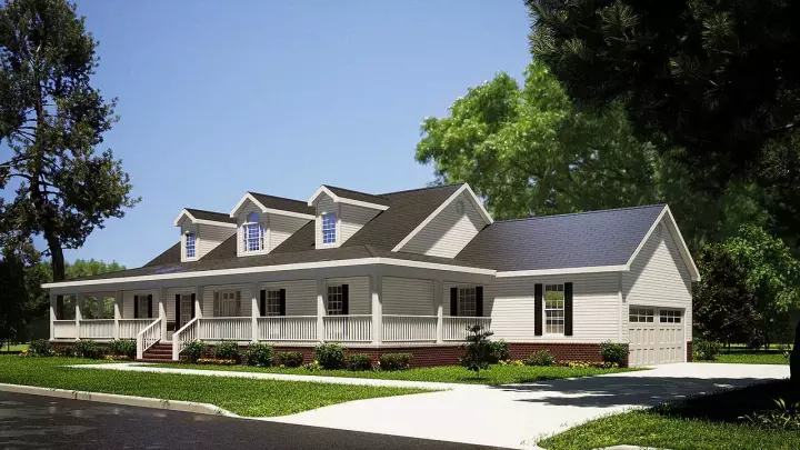 Country house plans 12-157 - front exterior, 1,921 sq ft, 3 bed, 3 bath house plans | Monster House Plans