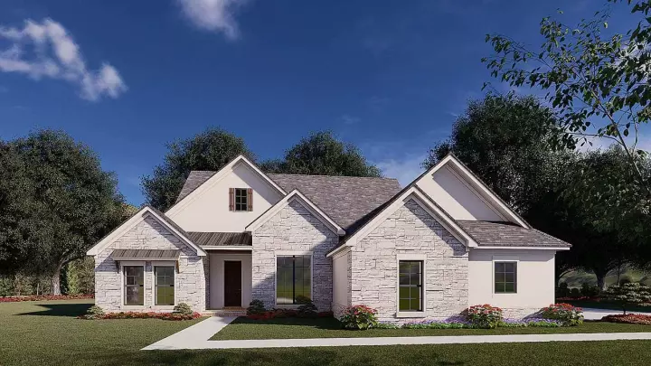Traditional house plans 12-1580 - front exterior, 2,382 sq ft, 3 bed, 2 bath house plans | Monster House Plans