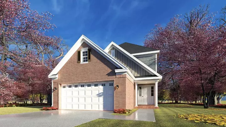 Traditional house plans 12-1586 - front exterior, 1,769 sq ft, 3 bed, 2 bath house plans | Monster House Plans