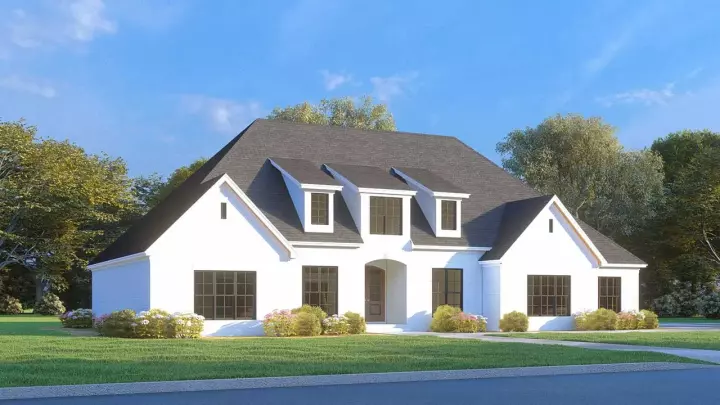French Country house plans 12-1678 - front exterior, 2,797 sq ft, 4 bed, 4 bath house plans | Monster House Plans