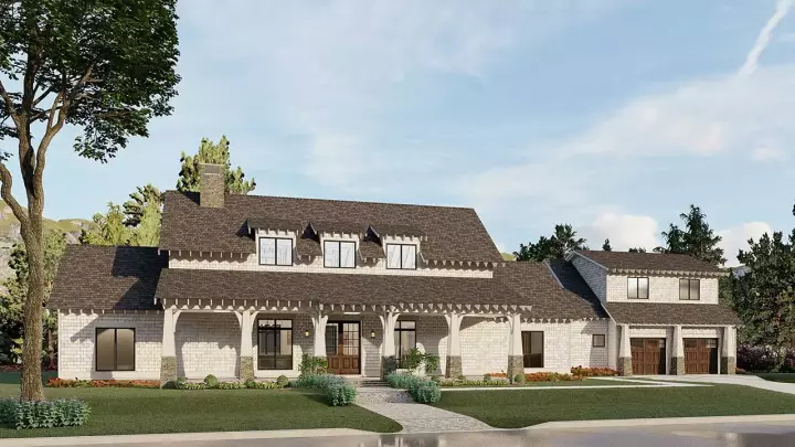 Country house plans 12-1696 - front exterior, 2,765 sq ft, 4 bed, 3 bath house plans | Monster House Plans