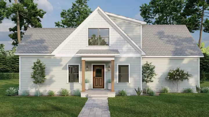 Cottage house plans 12-1698 - front exterior, 2,181 sq ft, 3 bed, 2 bath house plans | Monster House Plans