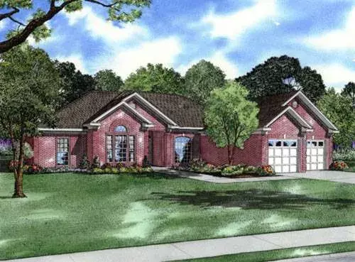 Southern house plans 12-170 - front exterior, 2,439 sq ft, 4 bed, 3 bath house plans | Monster House Plans