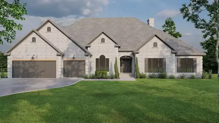 Traditional house plans 12-1704 - front exterior, 3,012 sq ft, 4 bed, 3 bath house plans | Monster House Plans