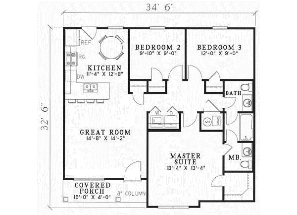 Main Floor Plan: 12-173