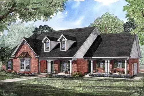 Southern house plans 12-184 - front exterior, 3,059 sq ft, 4 bed, 4 bath house plans | Monster House Plans