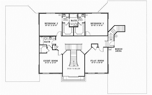 Upper/Second Floor Plan:12-197