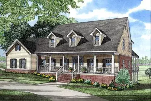 Southern house plans 12-204 - front exterior, 4,382 sq ft, 5 bed, 3 bath house plans | Monster House Plans