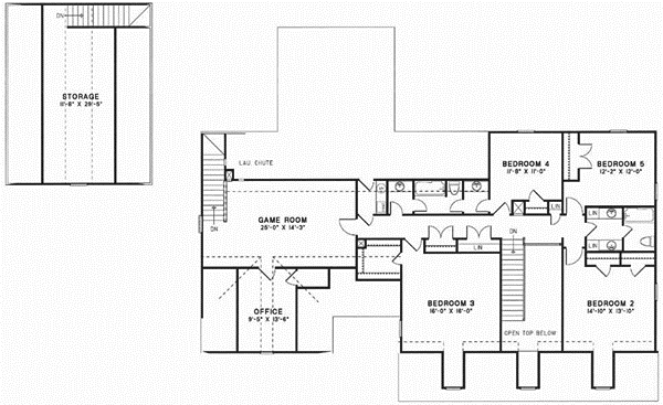 Upper/Second Floor Plan: 12-204