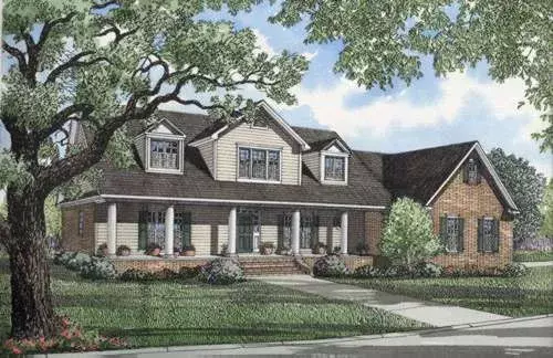 Southern house plans 12-205 - front exterior, 3,914 sq ft, 3 bed, 3 bath house plans | Monster House Plans
