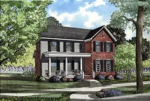 Southern house plans 12-244 - front exterior, 1,987 sq ft, 4 bed, 3 bath house plans | Monster House Plans