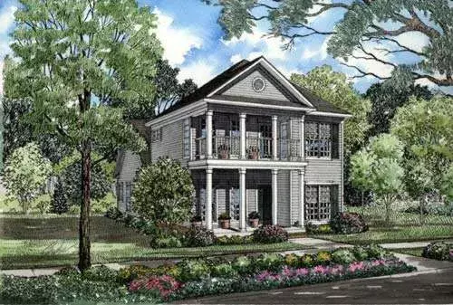 Southern house plans 12-251 - front exterior, 1,922 sq ft, 3 bed, 2 bath house plans | Monster House Plans