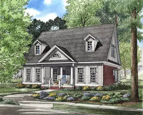 Southern house plans 12-267 - front exterior, 2,140 sq ft, 3 bed, 2 bath house plans | Monster House Plans